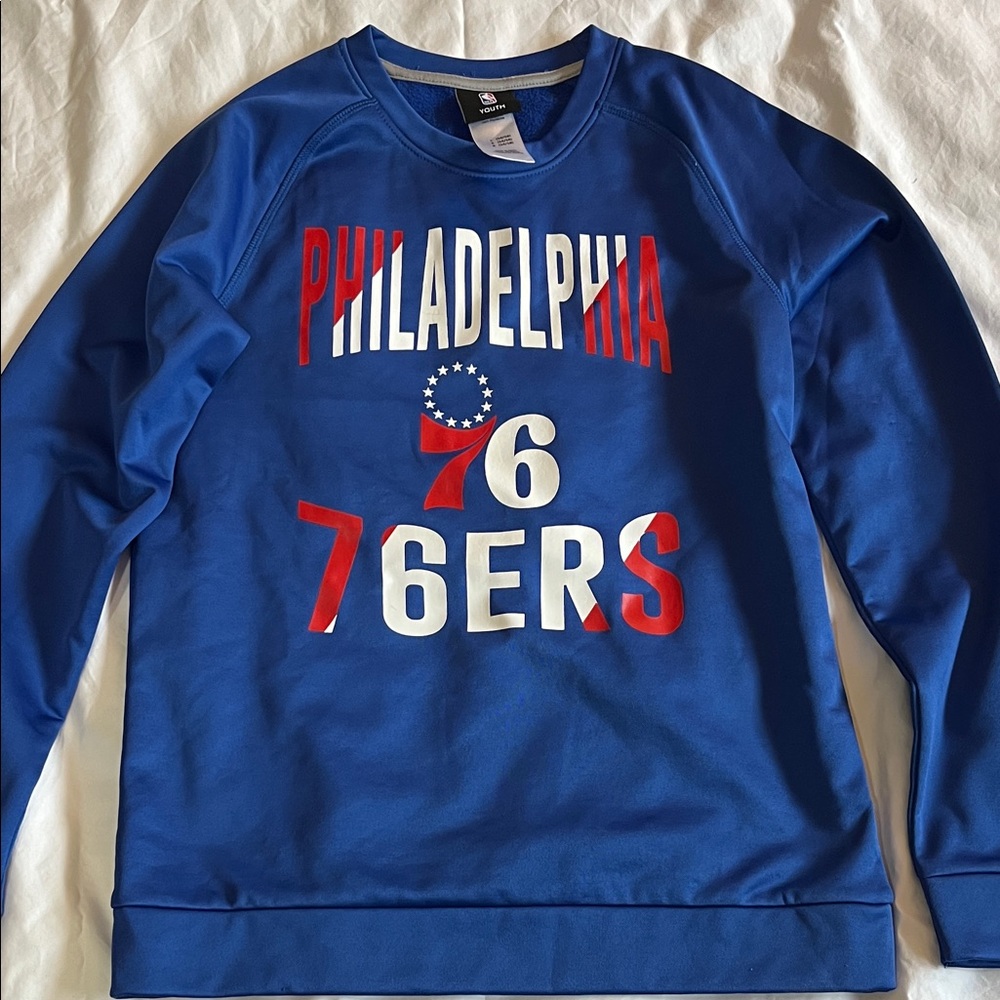 NBA Philadelphia 76ers Blue Crewneck Sweater